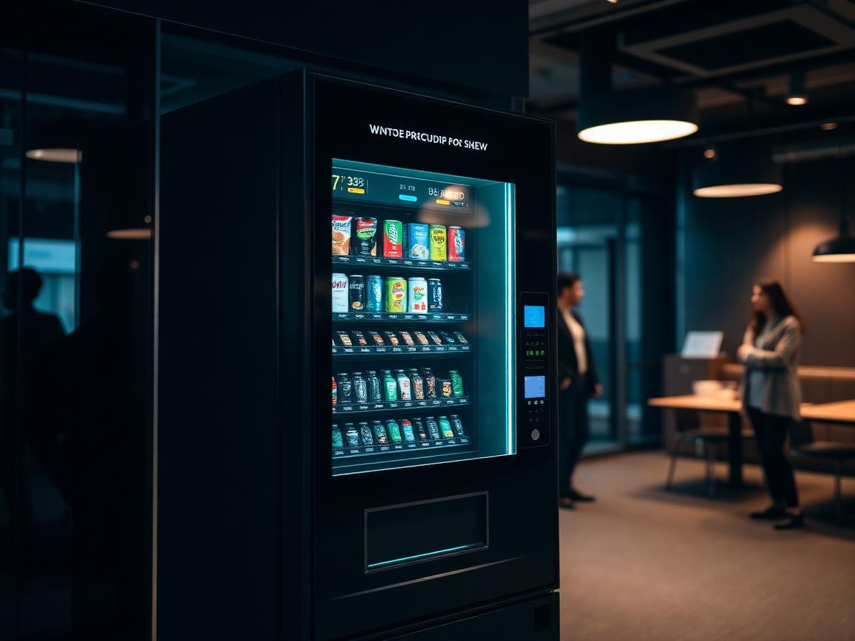 Smart vending machine with touchscreen